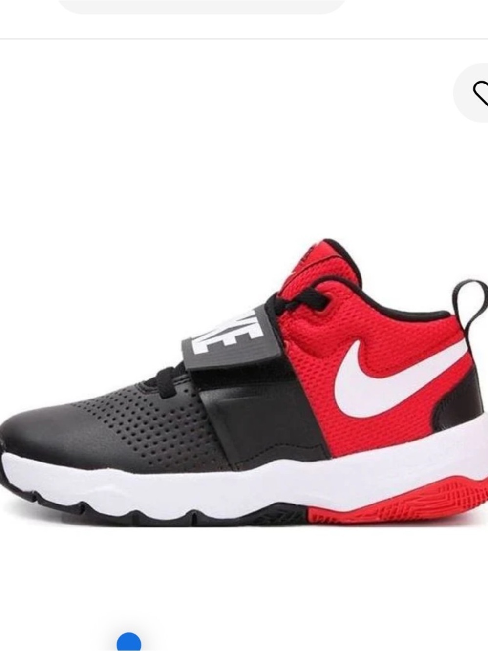 Nike Team Hustle D8 'Black University Red Sz 6C